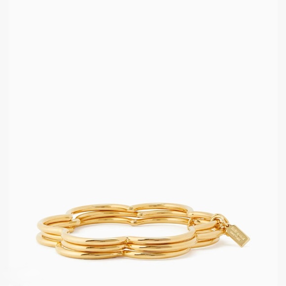 KATE SPADE Scrunched Scallops Stackable Bangle Set - WBRUF716 - Picture 3 of 7